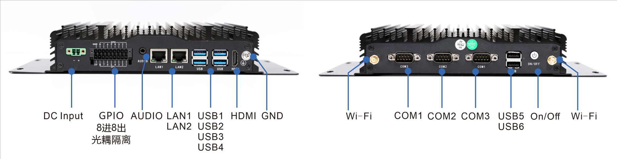 GPIO工控机接口图