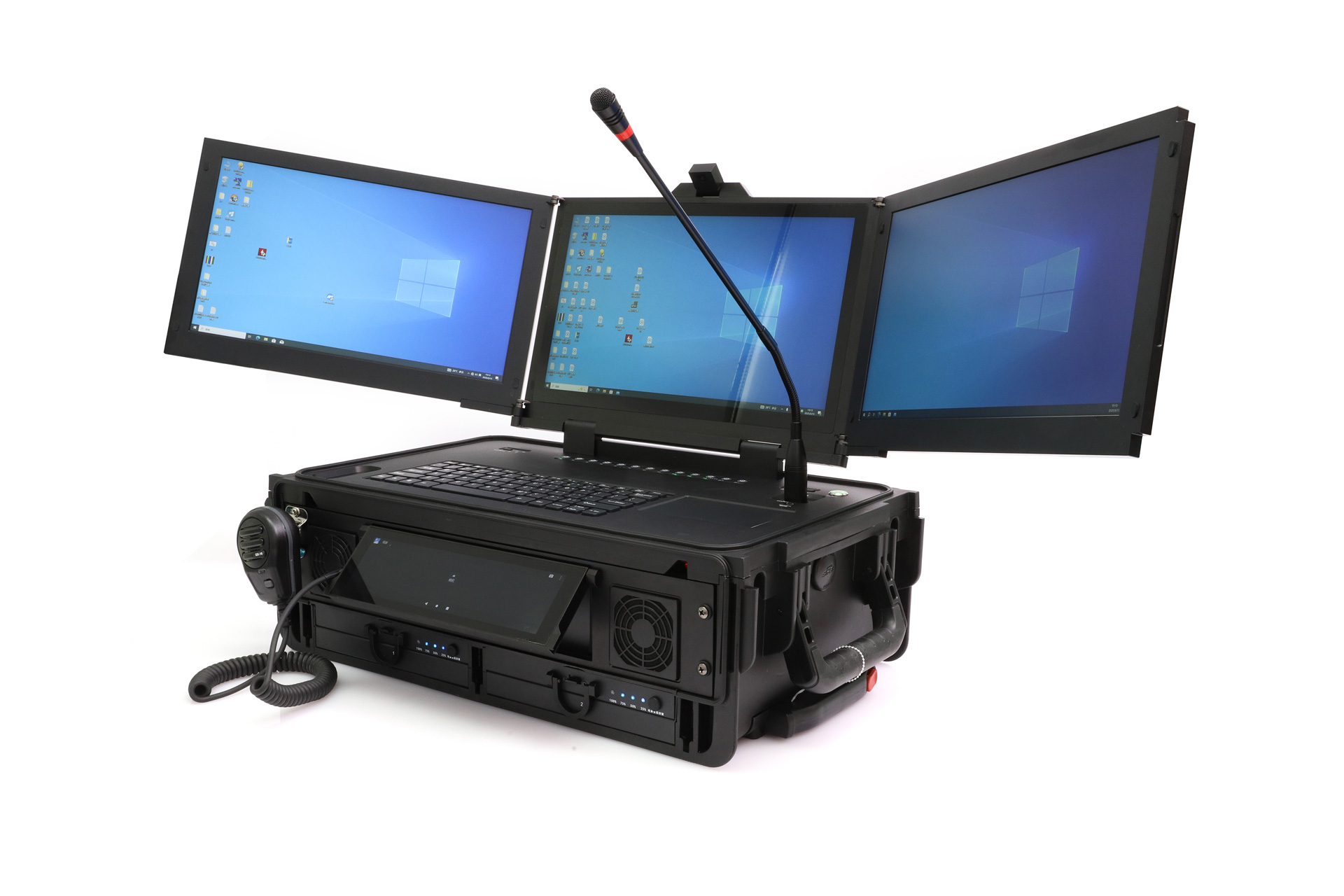 CTN-W150K-3P 三屏便携式指挥调度一体机