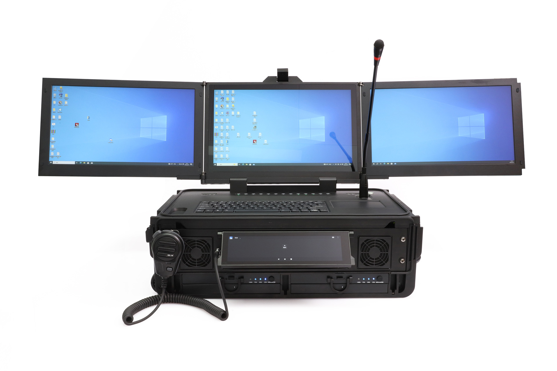 CTN-W150K-3P 三屏便携式指挥调度一体机
