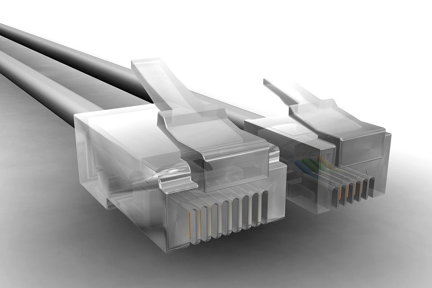 左为RJ45 右为RJ11