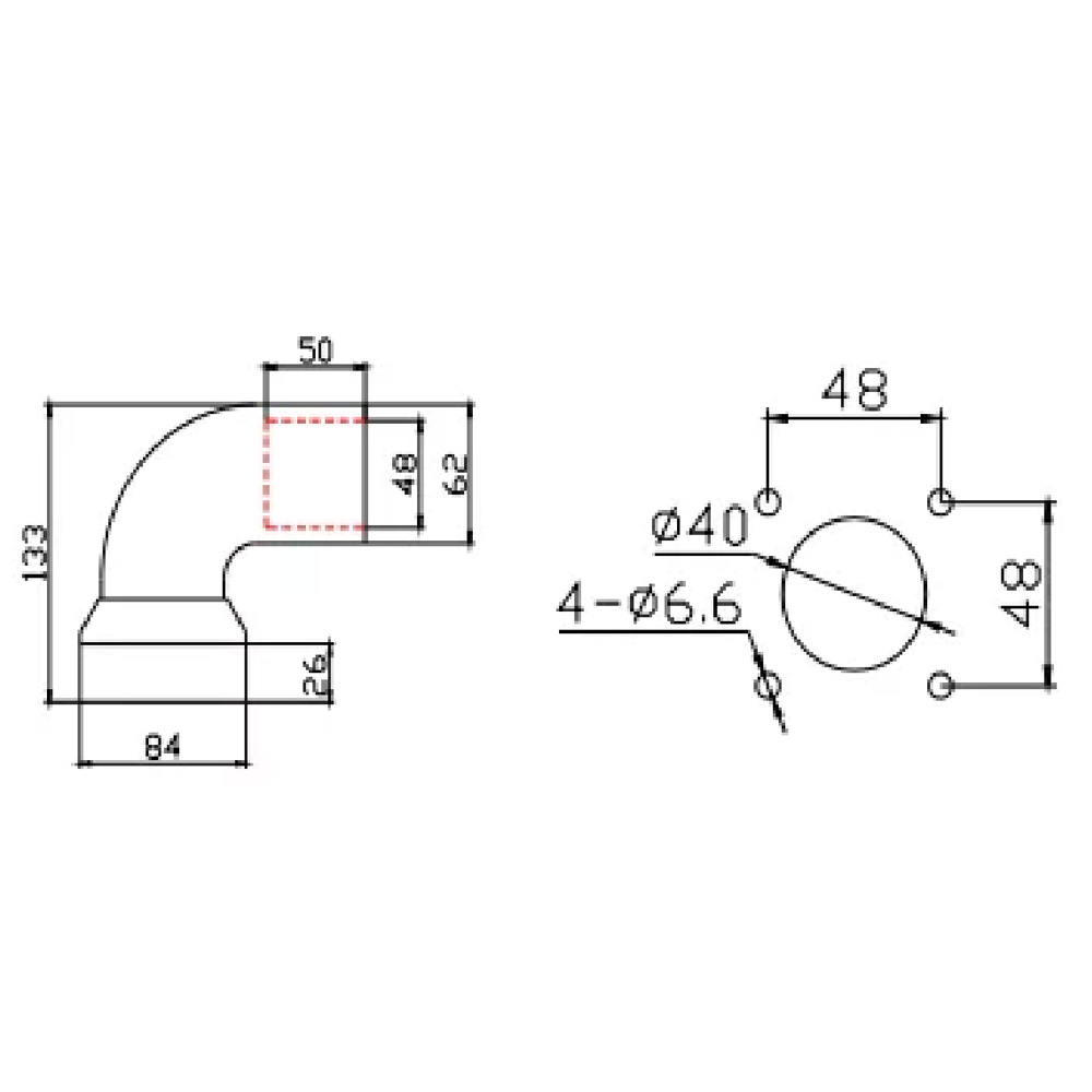 品名:90度箱体连接件