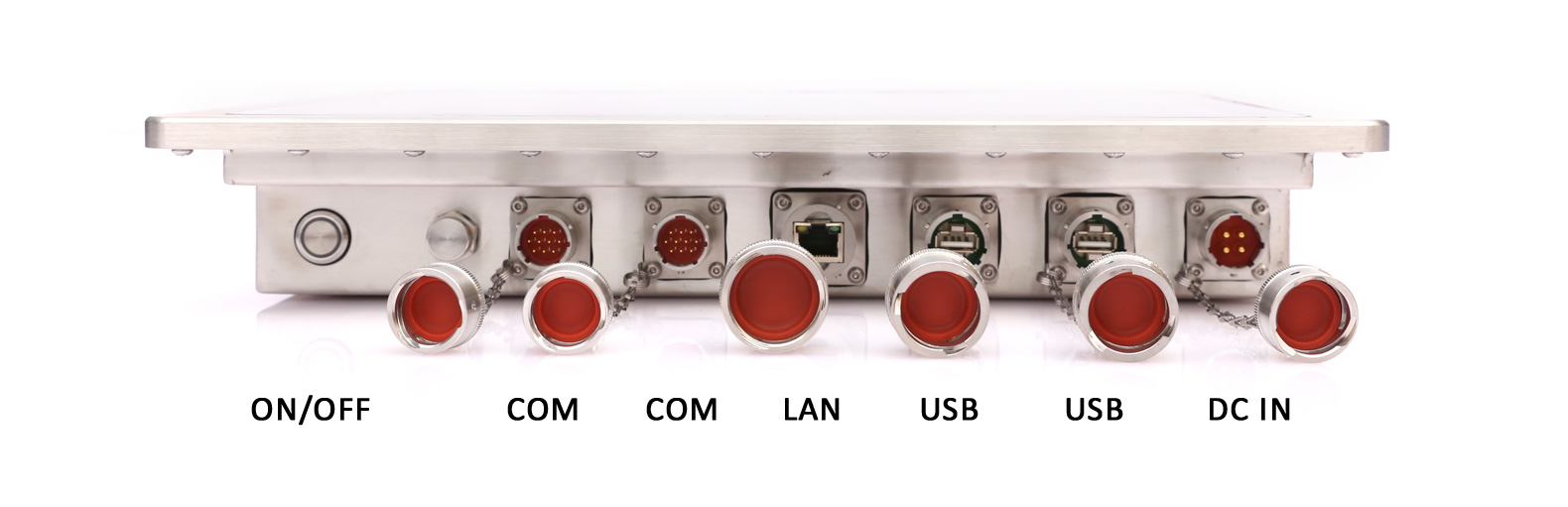 15寸全不锈钢IP69K工业平板电脑-接口图