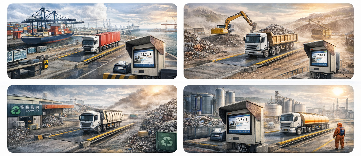 户外地磅站工业平板电脑应用